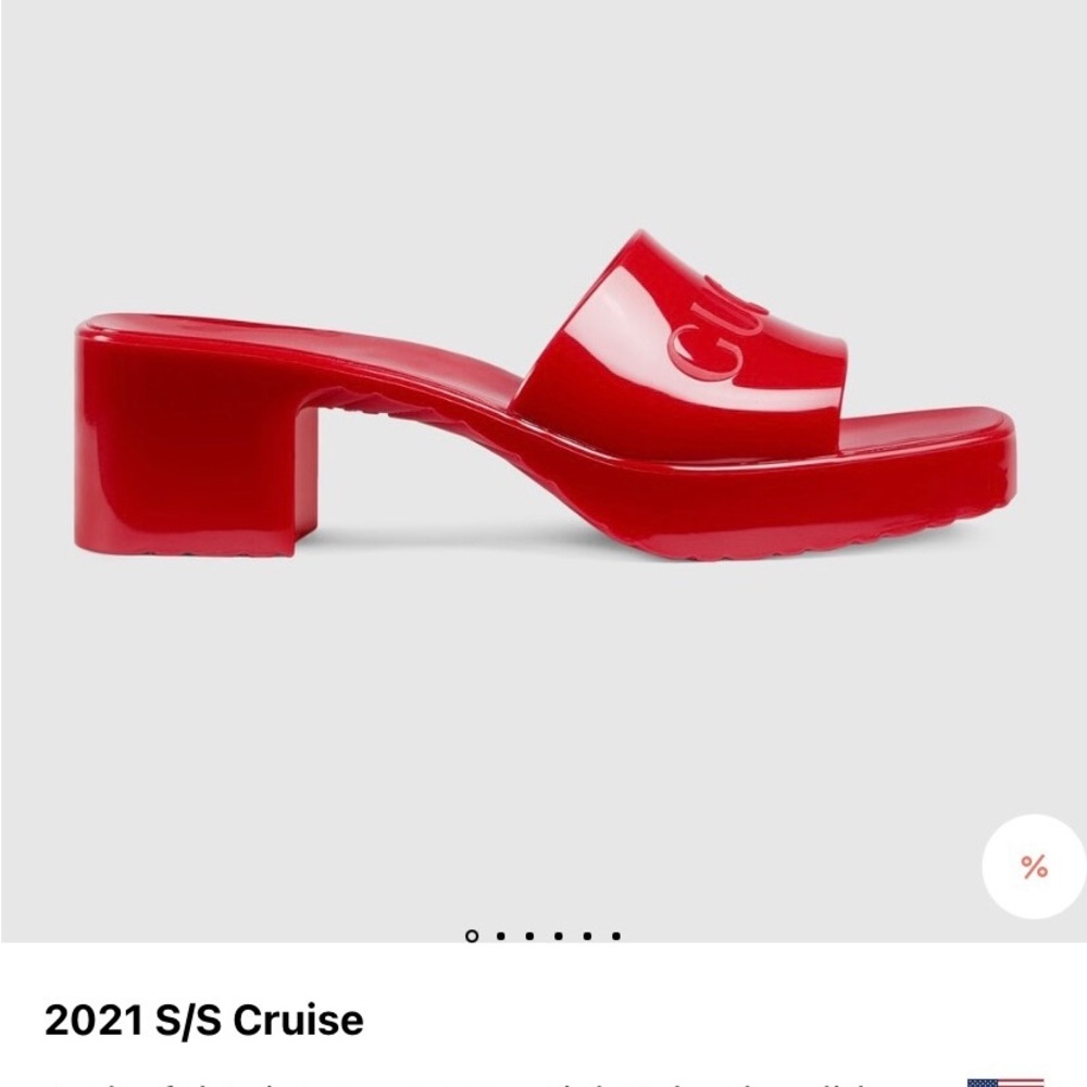 SOLD Gucci open toe logo mule